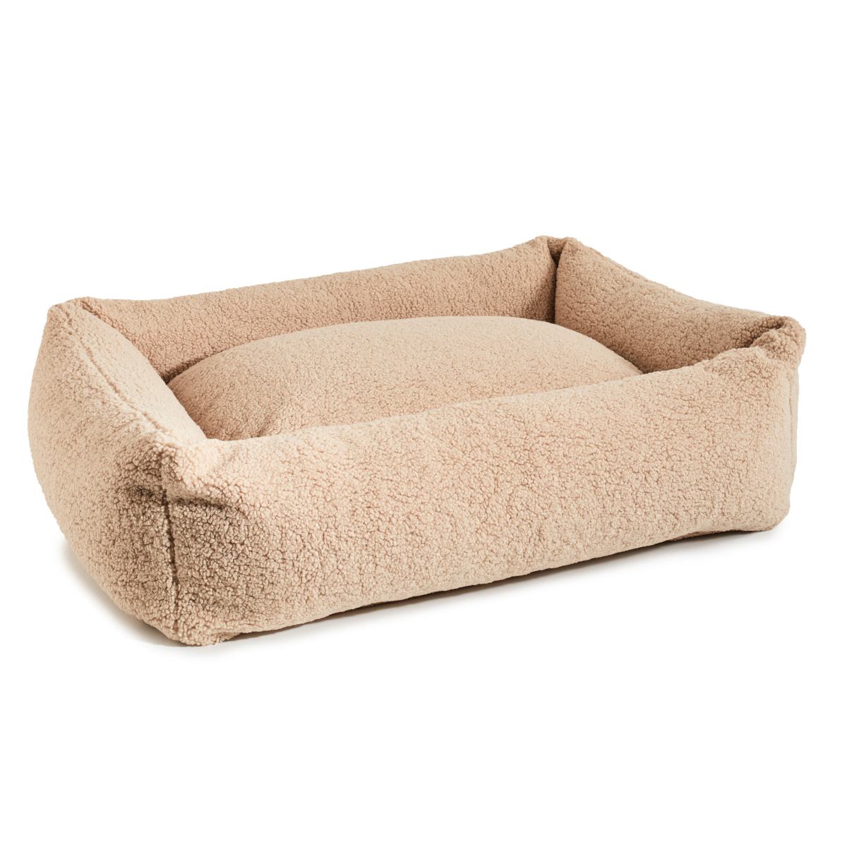 Klassiek hondenbed - TEDDY 
Hondenbed TEDDY is een knuffelig en supercomfortabel bed, perfect voor honden die van knuffelen houden. Het is bedekt met trendy bouclé-stof, wat zorgt voor charmeLABONIwafwafKlassiek hondenbed - TEDDY
