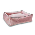 Afbeelding geladen in Galerij-viewer, Luxurious Hondenbed Glam in soft, durable fabric with elegant piping design.
