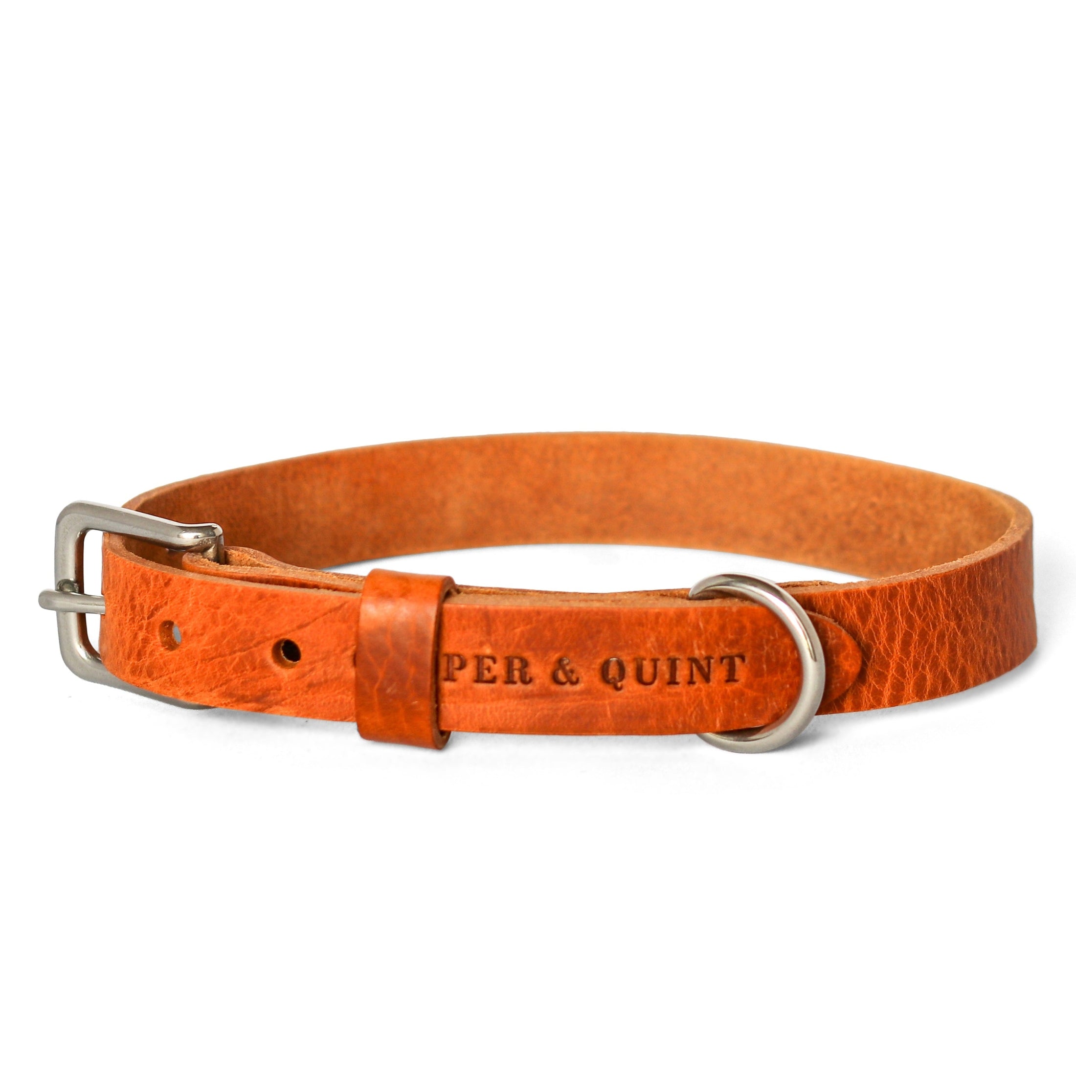 Fuss Camel Halsband Hond Leer Camel - Cooper & Quint