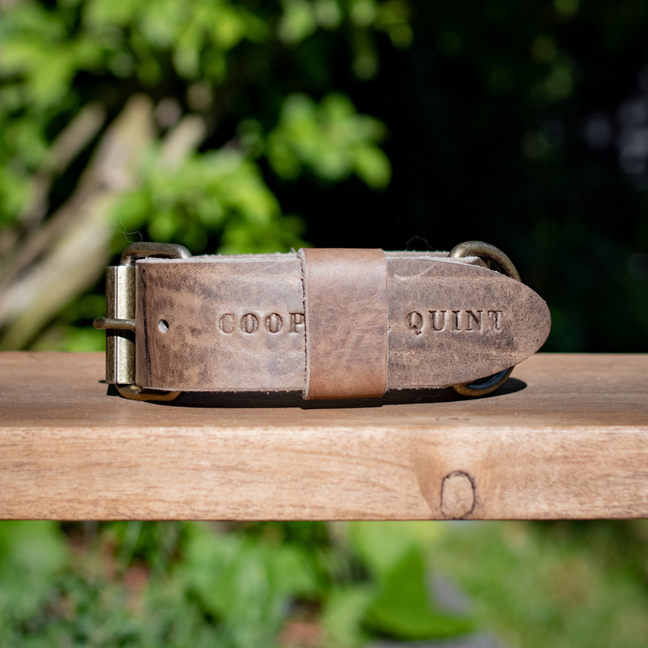 Brede Leren Halsband | Bold Stone - Cooper & Quint