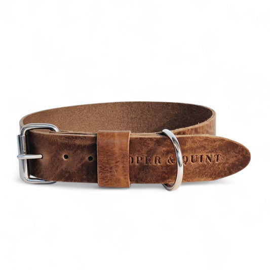 Brede Leren Halsband | Bold Stone - Cooper & Quint