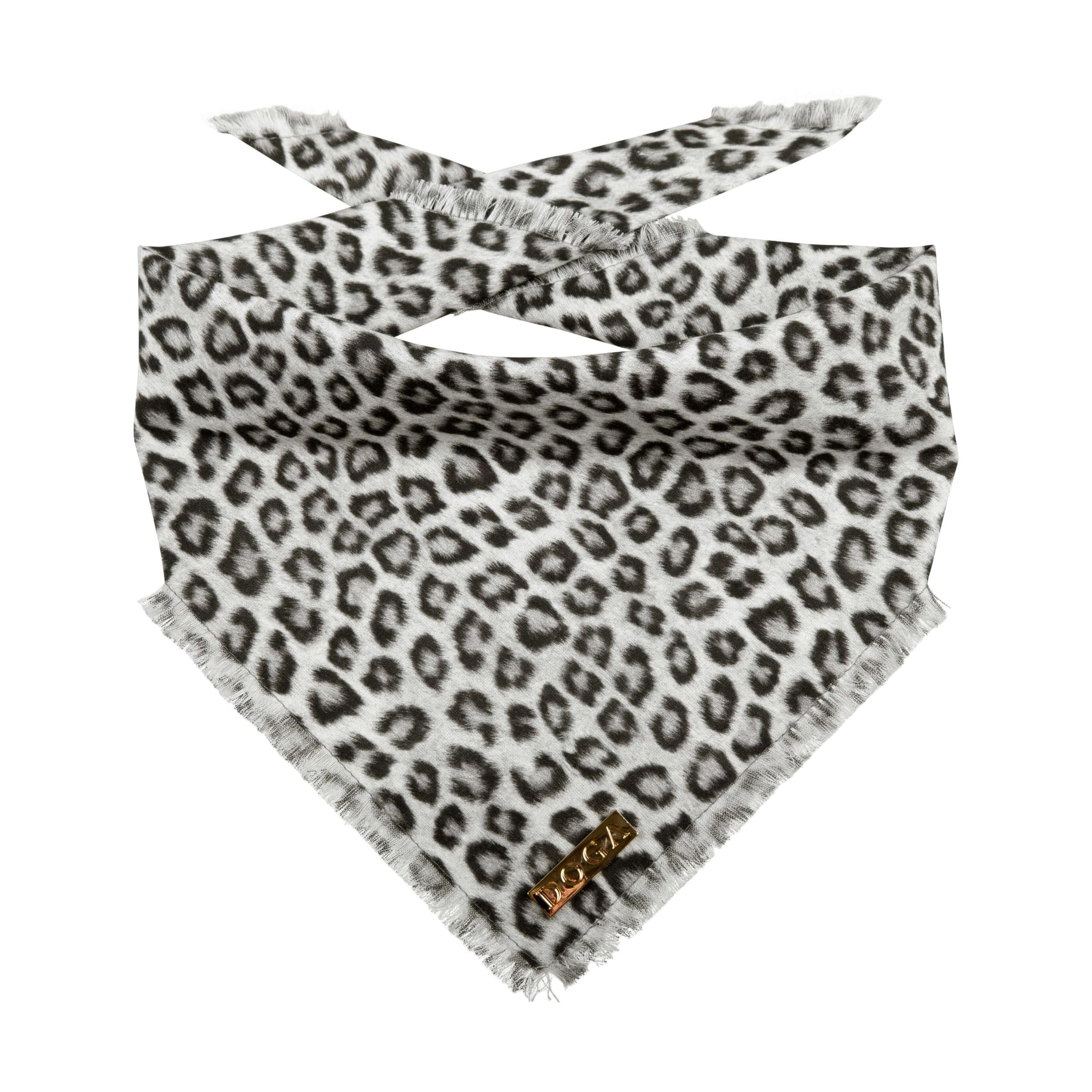 Honden bandana Leopard Grey