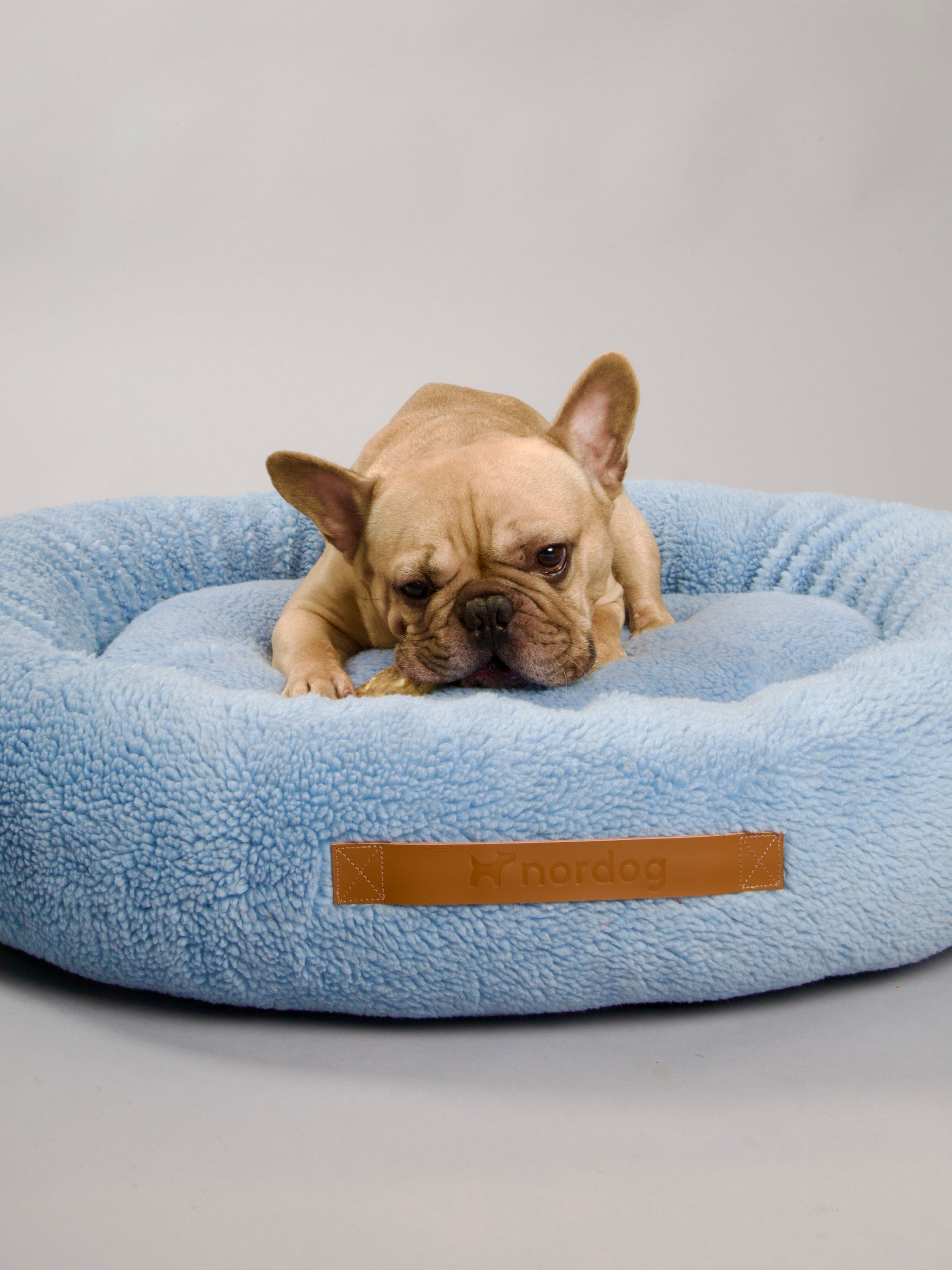 LISE Round Dog Bed Blue