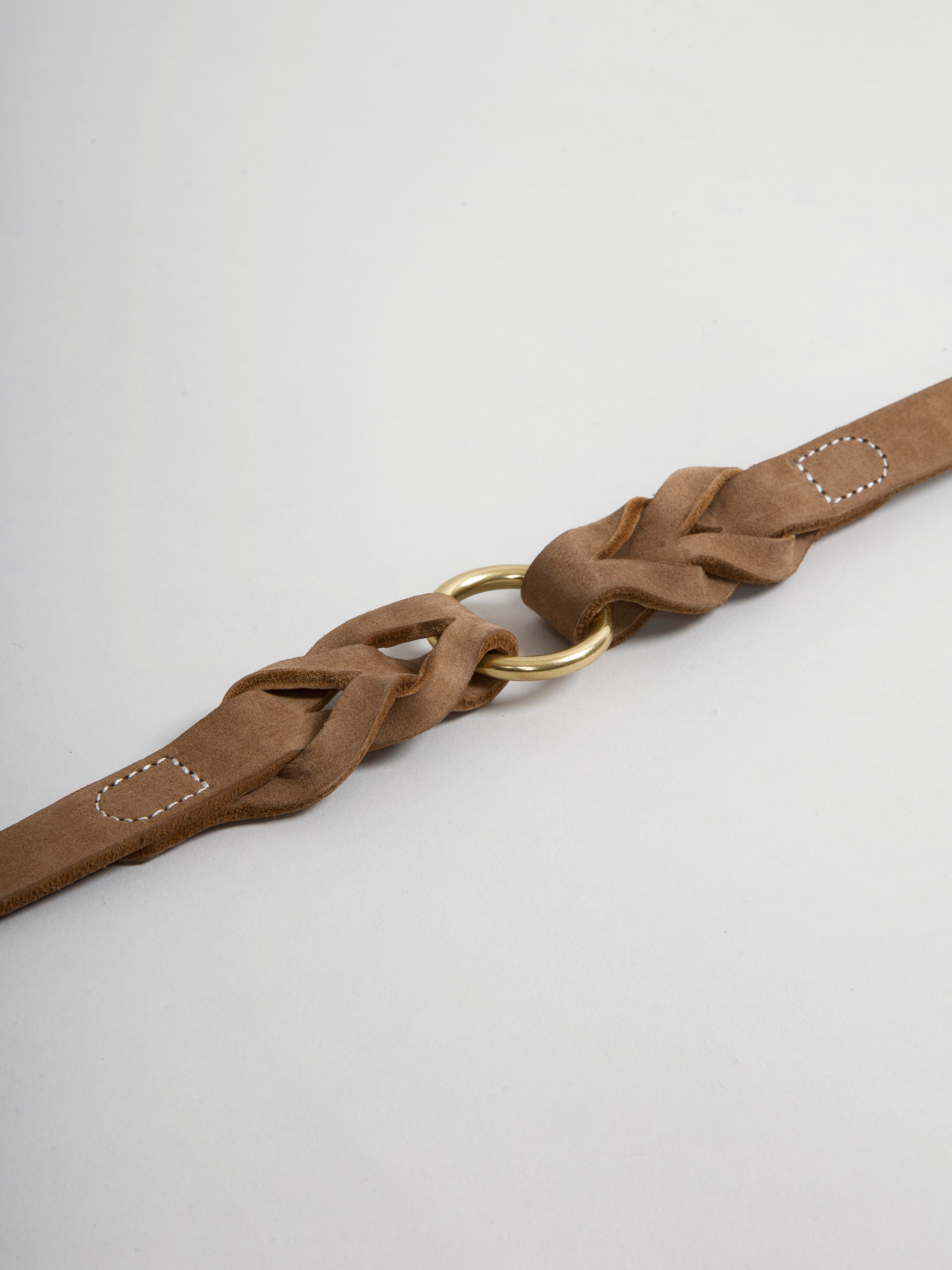 HUGO Dog Leash Braided Nougat