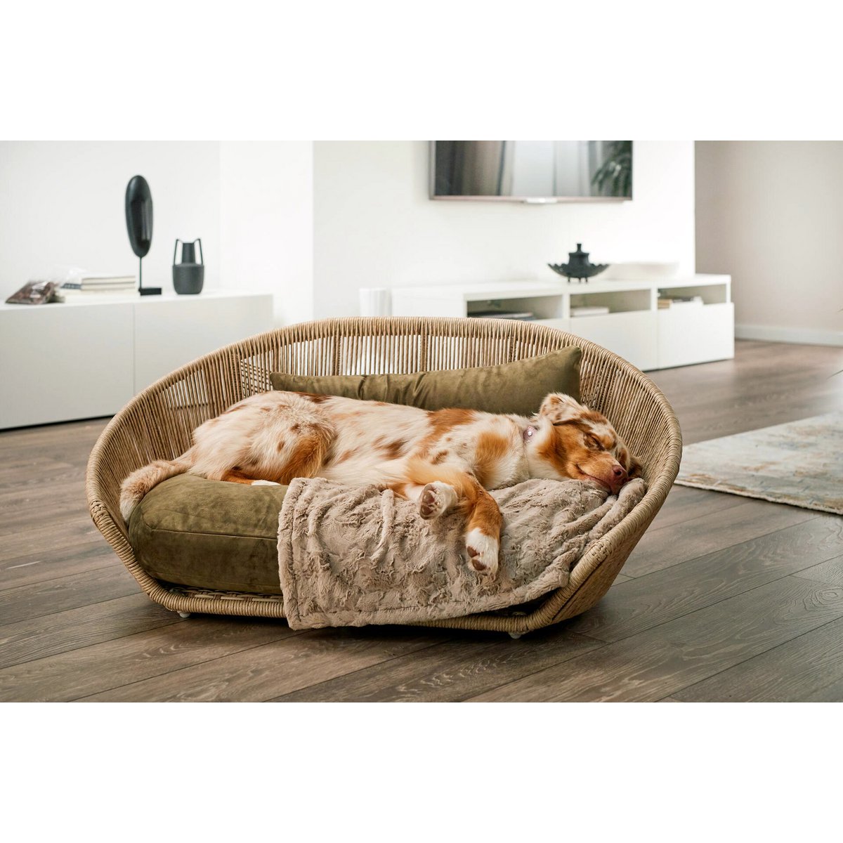 VOGUE Design hondenmand - Collectie OXFORD
Het hondenbed VOGUE van LABONI is een van de meest stijlvolle en comfortabele bedden die er zijn. Het is ontworpen met oog voor vakmanschap, doordacht design en hooLABONIwafwafVOGUE Design hondenmand - Collectie OXFORD